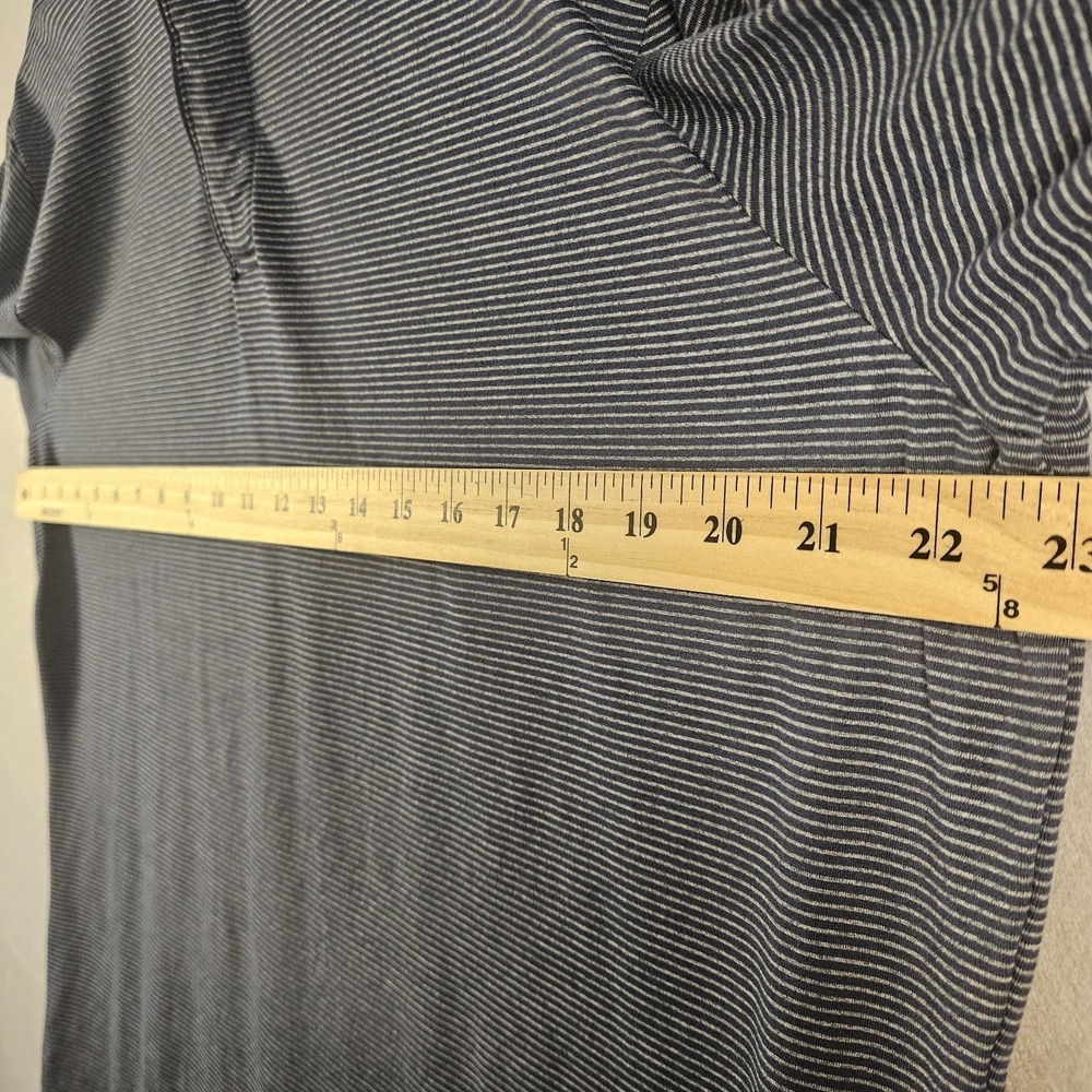 01.Algo Performance Polo Shirt Blue Striped XL - Picture 5 of 9